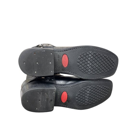 Durango Mens Black leather buckle mid calf western boots Sz 9.5D SKU 9771 - Picture 5 of 16